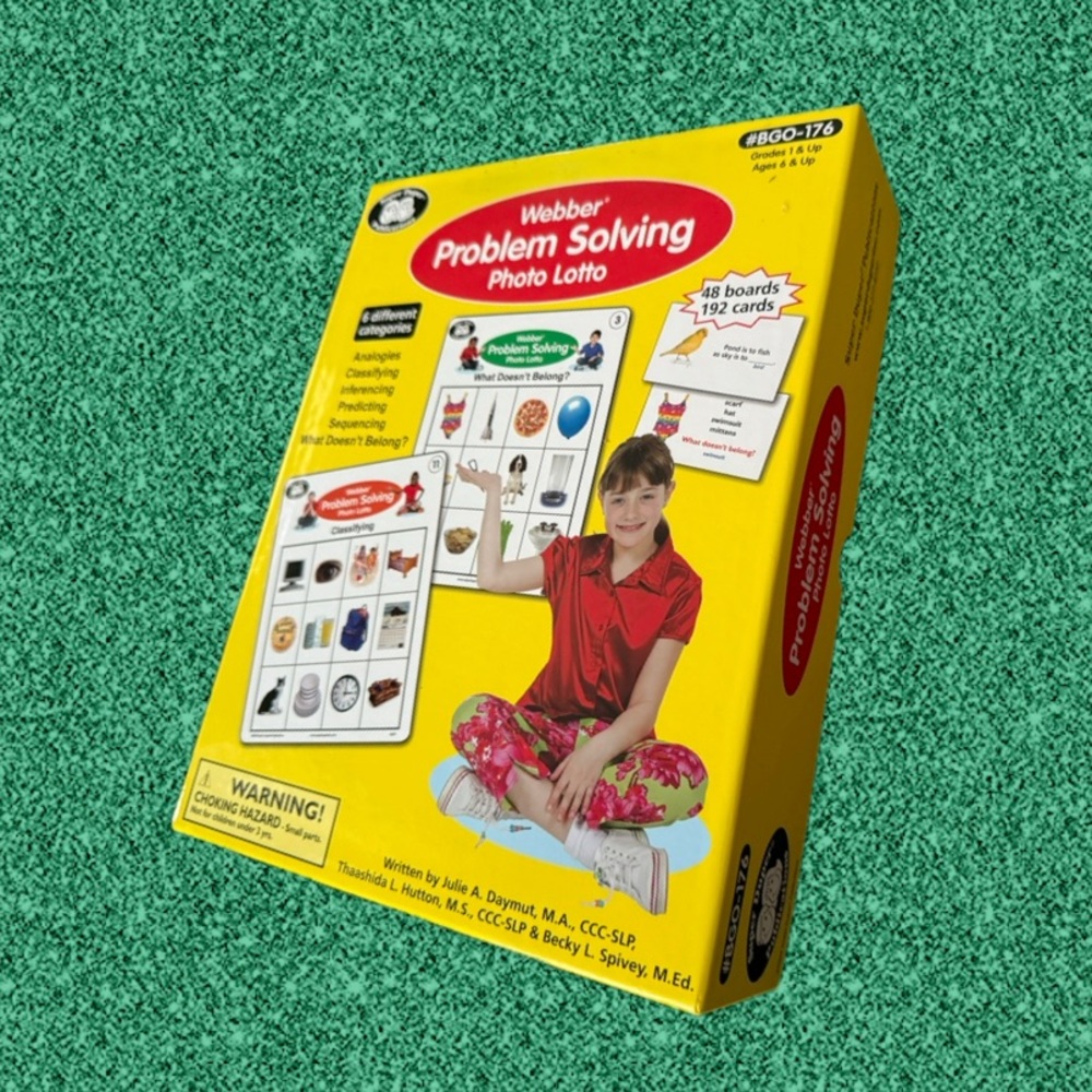 Webber Problem Solving Photo Lotto Game – Educational SLP Tool